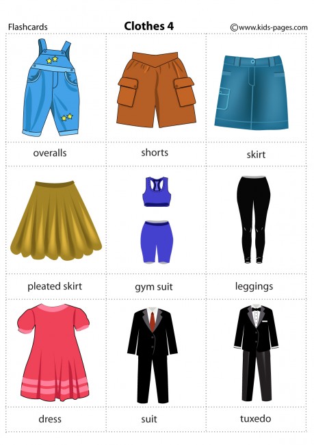 Clothes 4 flashcard